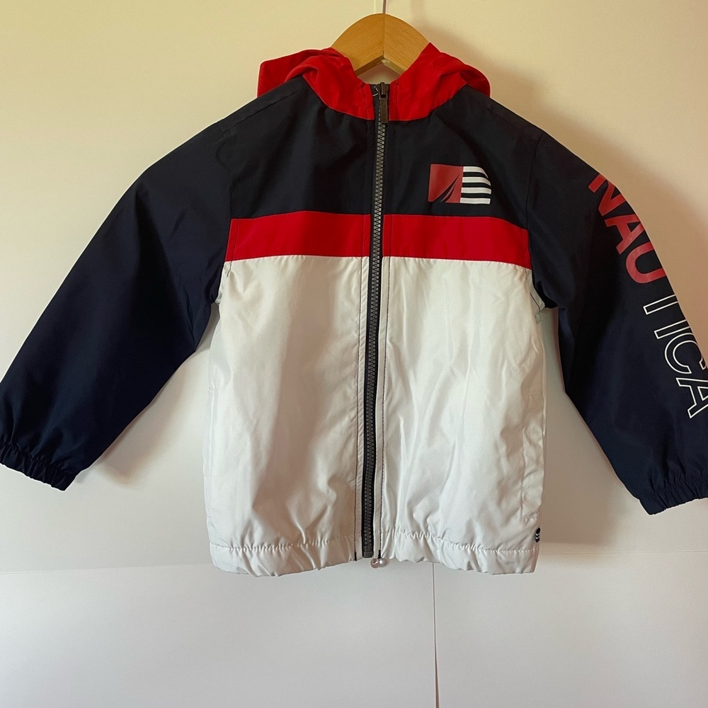 NAUTICA Nylon Windbreaker Jacket Full
Zip Hoodie Boys